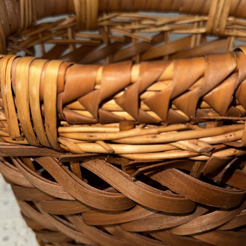Home‎ Interior HomeCo Woven Basket Set Tag Fishing Basket Vintage Discontinued - Picture 12 of 14